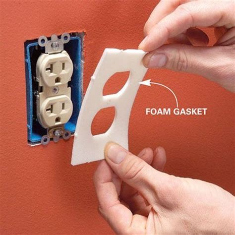 how to seal outside electrical box|electrical outlet sealing gasket.